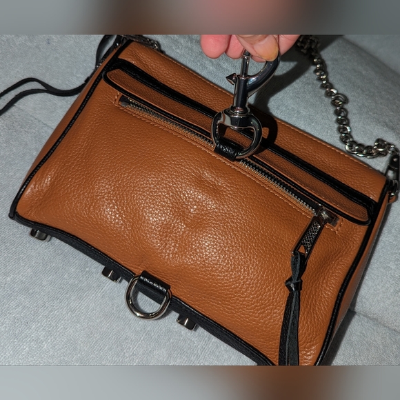 Rebecca Minkoff mini MAC brown and black crossbody bag. - Picture 10 of 13